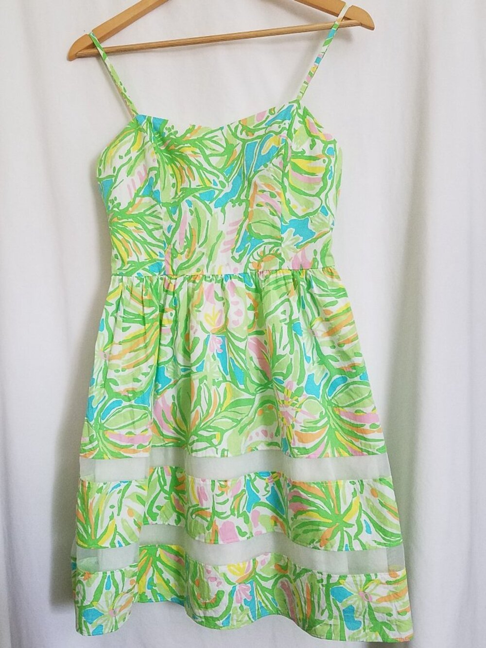 Lilly Pulitzer Ollie Fit & Flare Dress | Elephant Ears Green | Size 2 -Pre-Owned